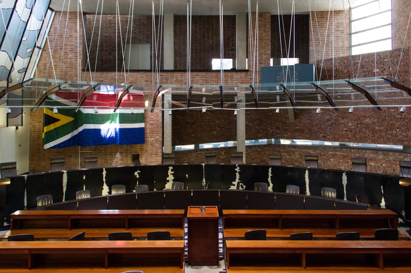 Exterior of the Constitutional Court of South Africa at Constitution Hill in Johannesburg